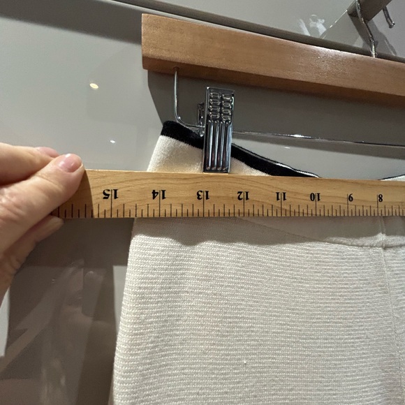 Zara Knit Cream Wide Leg Pants - Picture 8 of 10